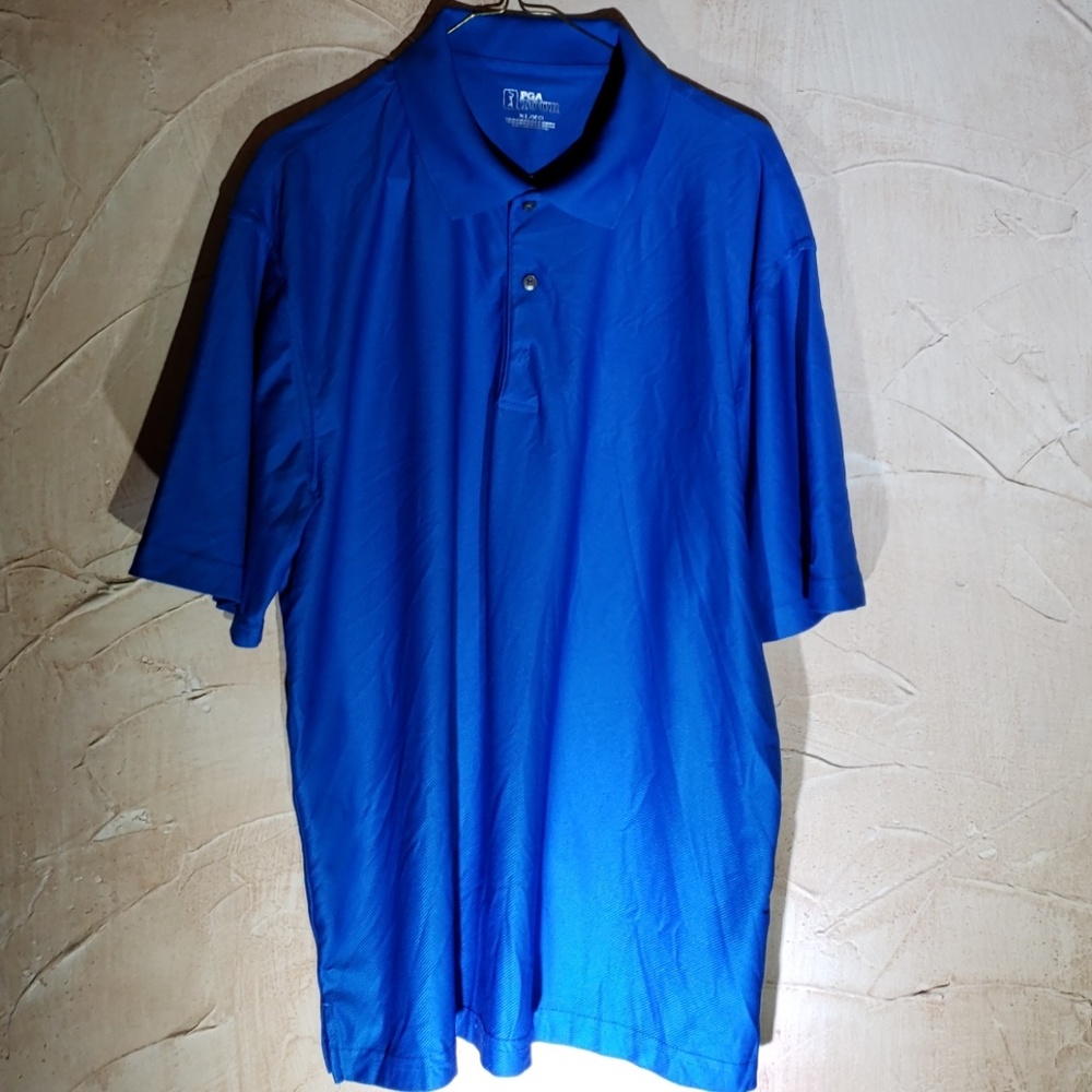PGA Tour Blue Golf Polo Shirt XL